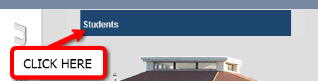 image showing what the blue student bar looks like on the main WebAdvisor menu screen